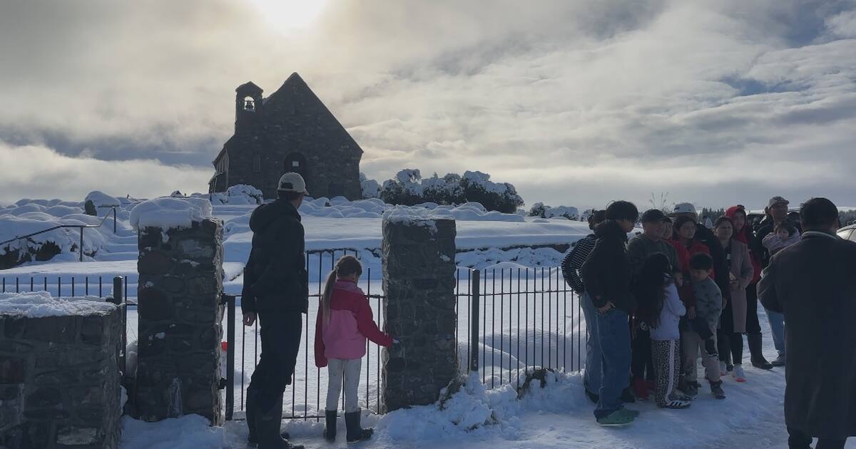 Lake Tekapo recorded the country's lowest air temperature overnight, according to MetService reporting.